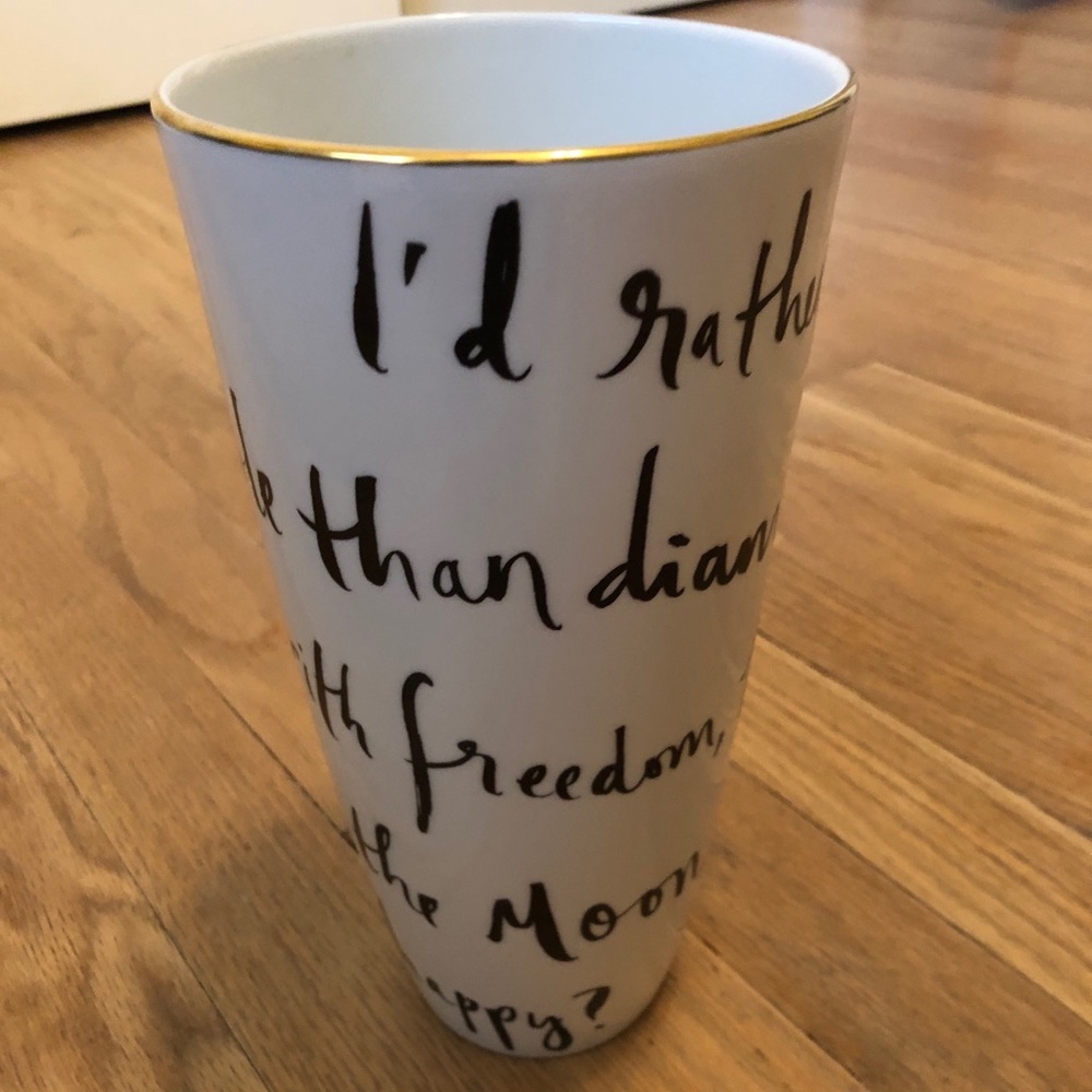 Kate Spade New York Daisy Place Id Rather be Vase